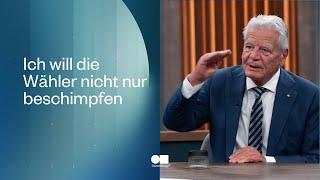 Nach den Wahlen Was wird aus Deutschland Herr Gauck  Caren Miosga [upl. by Dnarud]