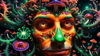 Psychedelic Trance  Magic Mushrooms  Hallucinations mix 2024 AI Graphic Visuals [upl. by Arnon]