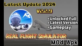 Real Flight Simulator Mod Apk v229 Unlocked Full  New Update [upl. by Aidan815]