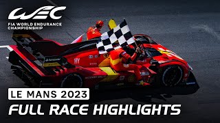 Full Race Highlights I 2023 24 Hours of Le Mans I FIA WEC [upl. by Mastrianni]