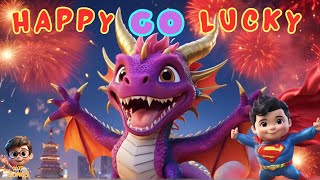 2024 CNY Song  🥳Happy Go Lucky🧧🔥  Cover DIOR大穎  AI Music Video  OOTD KIDS SONGS  新年歌2024 [upl. by Favata]