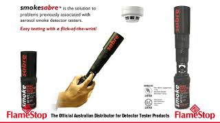 SmokeSabre  Handheld Smoke Detector Tester [upl. by Dragde]