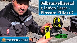 Selbstnivellierender 5 Linien Laser  Firecore FIR411G [upl. by Bezanson179]