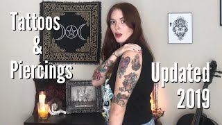 My Updated Tattoos amp Piercings 2019 [upl. by Airdnaxela]