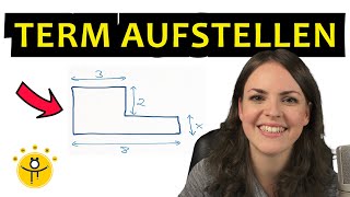 TERM AUFSTELLEN – für Umfang und Flächeninhalt mit Variablen Rechteck Figur [upl. by Mainis]