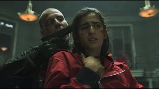 Nairobi Death Scene in Hindi  Money Heist  Professor [upl. by Inalej]