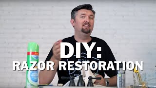 DIY How to Restore Gillette Gem Ever Ready Schick etc Safety Razors for the Perfect Wet Shave [upl. by Goar]