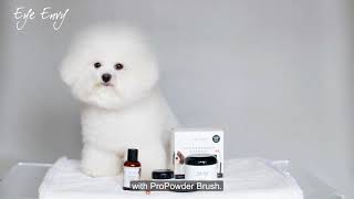 How to Use Eye Envy Tear Stain Remover Starter Kit for Dogs with the Powder Brush [upl. by Esinned894]