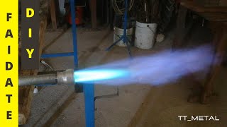 DIY Venturi Gas Burner For Forge  Bruciatore a Gas Per Forgia Fai da Te [upl. by Earahc]