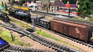 Lionel VisionLine Triplex acting as a Pusher in a lashup [upl. by Jacquelynn]