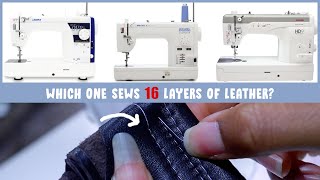 Best Heavy Duty Sewing Machine  Juki vs Janome vs Baby Lock [upl. by Esirehc]