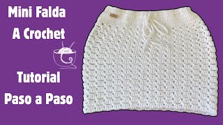 Crochet Tutorial Perla Mini Falda A CrochetTodas Las Tallasmcknitscreations [upl. by Ninehc]