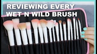 Complete Wet n Wild Brush Set Review  Bailey B [upl. by Zealand756]