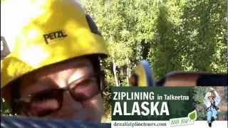 Denali Zipline Tours in Talkeetna Alaska [upl. by Nediarb]