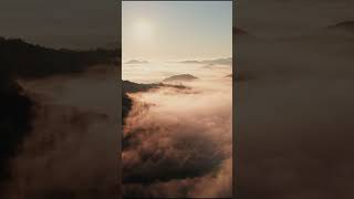 Through the Golden Valley  4K Cinematic Drone Footage Above the Clouds [upl. by Waldon]