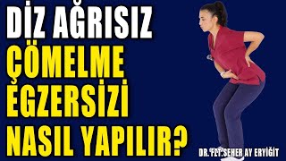 AĞRISIZ ÇÖMELME EGZERSİZİ NASIL YAPILIR aktifizyo fiziktedavi dizkireçlenmesi [upl. by Trinette731]