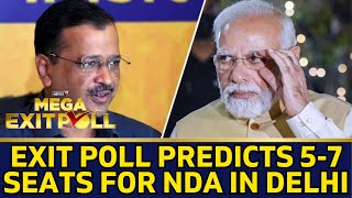 News18 Exit Poll  Exit Poll Predicts 57 Seats For NDA In Delhi 02 Seats For INDIA  N18EP [upl. by Rumery172]