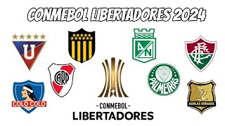 CONMEBOL LIBERTADORES 2024 TODOS OS TIMES CLASSIFICADOS [upl. by Imalda]