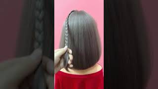 back to school hairstyles  easy hairstyleBeautiful and simple hairstyle for short hair [upl. by Trisha520]