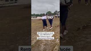 Rentrée scolaire au lycée Julien MBOUROU à Omboue 3 [upl. by Assert]