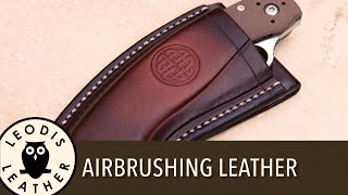 Using an Airbrush for Leatherwork or Other Crafts [upl. by Ardnuas]