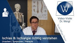 Ischias Ischiasnerv amp Ischiasschmerzen  Ursachen amp Therapie akuter Kreuzschmerzen Ischialgie [upl. by Yrek967]