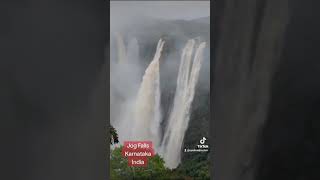 Jog Falls following heavy rains Linganamakki dam gates opened Karnataka jogfalls [upl. by Bertsche]