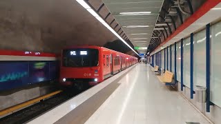 Helsinki metro ride with M100 KeilaniemiRuoholahti [upl. by Alexine373]