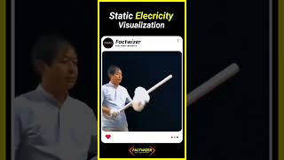 Static Electricity Visualization🔌⚡ physics sciencefacts facts [upl. by Behlke]