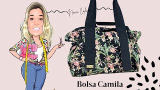 BOLSA CAMILA em tecido estampado [upl. by Supat963]