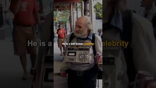 Radioman  homeless man has been in over 150 movies motivationalspeech actor celebrity shorts [upl. by Ayiak438]