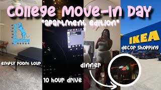 COLLEGE MOVEIN DAY  FIRST apartment edition  10 hour drive room tour etc  Spelman College [upl. by Yelrahc]