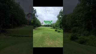 Off the cart path for birdie 🏌️‍♂️⛳️😎 golf golfpov pov shottracer raybanmeta luckshotgolf [upl. by Habas]