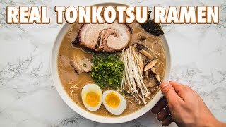 How To Make Real Tonkotsu Ramen [upl. by Chu]