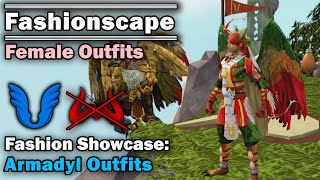 Fashionscape Showcase Armadyl Outfits  Runescape Female Outfits [upl. by Rasia]