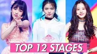 PRODUCE48 TOP12 STAGES MY FAVOURITES [upl. by Nosremaj]