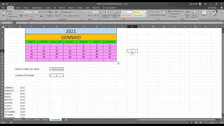 CALENDARIO AUTOMATICO CON EXCEL [upl. by Sitto]