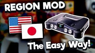 10Minute N64 Region Mod  No SolderingWiring  Nintendrew [upl. by Truscott]