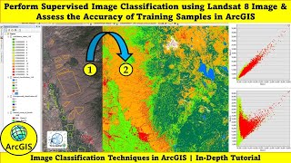 Supervised Image Classification using Landsat 8 amp Assess the Accuracy of Training Samples in ArcGIS [upl. by Zirkle]