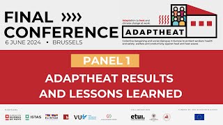 Panel 1 AdaptHeat results and lessons learned [upl. by Xyno]