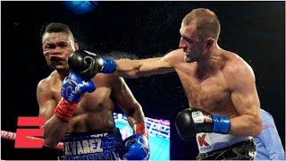 Sergey Kovalev defeats Eleider Alvarez unanimously to regain title belt  Top Rank Boxing Highlights [upl. by Ferd]