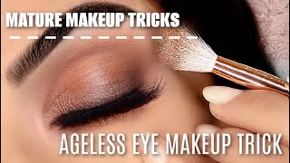 Eye Makeup Tips and Tricks for MATURE MAKEUP  How To Apply Eyeshadow on Mature skin [upl. by Gustav]