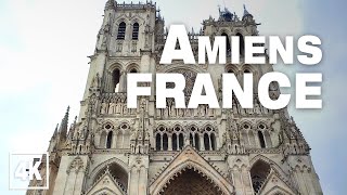 Amiens City and Cathedral FRANCE 🇫🇷 Real Time Virtual Walking Tour Ambience in 4K ASMR [upl. by Quintin]