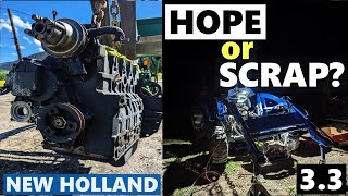 Finally Tearing Down Locked Up New Holland Engine Shibaura N844L  Part 33 [upl. by Aicnetroh]