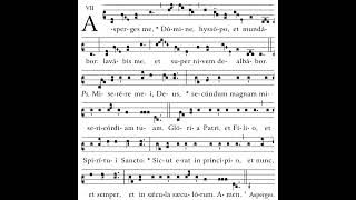 Gregorian Chant Asperges Me [upl. by Faustine957]