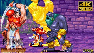 The King Of Dragons  Fighter Arcade  1991 4K 60FPS [upl. by Novehs108]