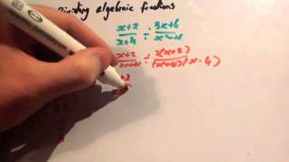 Dividing algebraic fractions [upl. by Llednov]