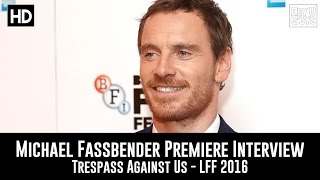 Michael Fassbender Interview  Trespass Against Us LFF Premiere [upl. by Niraj]