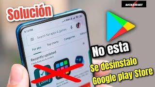 No encuentro se Desinstalo Google play Store Como Reparar cuando no tengo play store [upl. by Rodriguez]