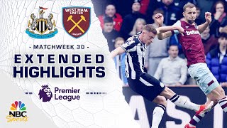 Newcastle United v West Ham United  PREMIER LEAGUE HIGHLIGHTS  3302024  NBC Sports [upl. by Deena]